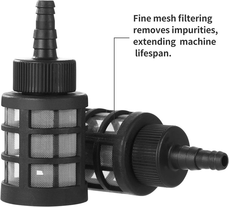 Opzour 2 Pack Household Hose Filters, Fit 3/8" to 1/2" ID. Hoses, 60 Mesh Stainless Steel Inlet Strainer (1.77Inch / 45mm OD.) with Check Valve for Sprayers, Car Washers, Oil Pumps, and Industrial Equipment - Image 3
